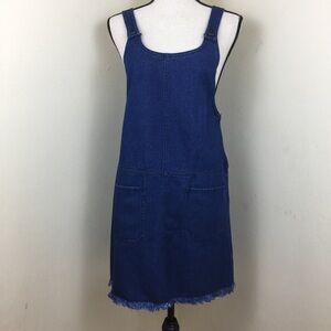 🆕. 🔥. Love Fire. Jean Jumper Dress. Sz L.